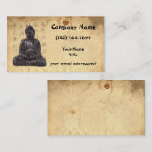 仏はペーパーアジア書道を老化させました 名刺 (正面/裏面)