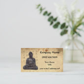 仏はペーパーアジア書道を老化させました 名刺 (スタンド正面)