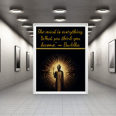 仏は光の中に立つ。 ポスター