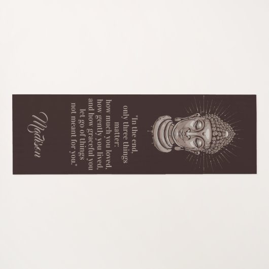 仏は名前をカスタムするのリバーシブルのヨガのマットを引用します ヨガマット (裏面(横))