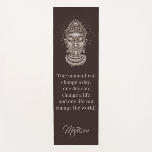 仏は名前をカスタムするのリバーシブルのヨガのマットを引用します ヨガマット (正面)