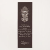 仏は名前をカスタムするのリバーシブルのヨガのマットを引用します ヨガマット (裏面)