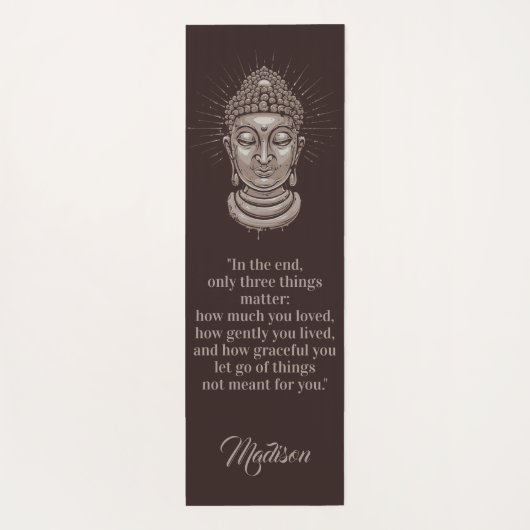 仏は名前をカスタムするのリバーシブルのヨガのマットを引用します ヨガマット (裏面)