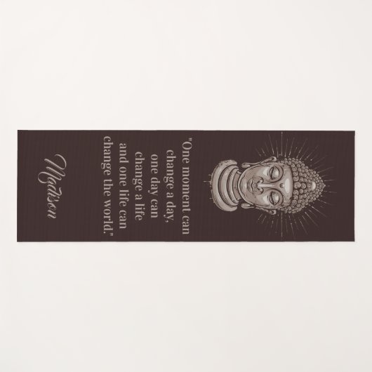 仏は名前をカスタムするのリバーシブルのヨガのマットを引用します ヨガマット (正面(横))