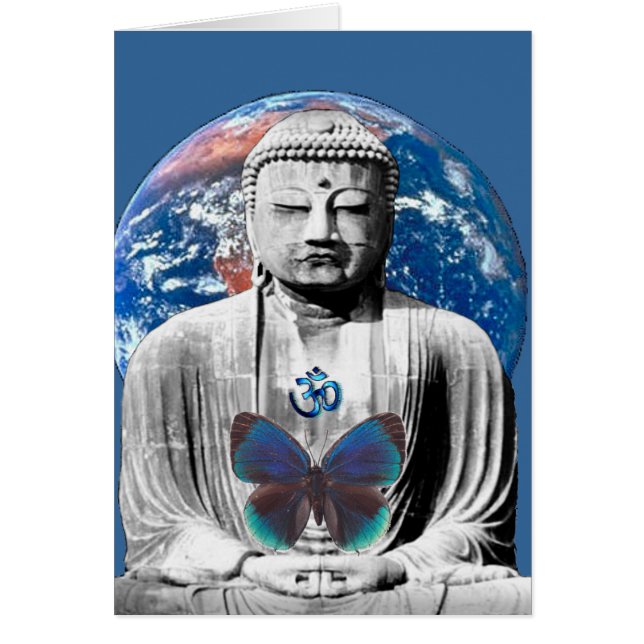 仏は空白のなカードを待ちます (正面)