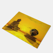 仏めい想は地に向かう ドアマット (アングル)