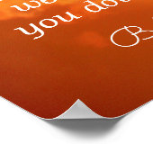 仏もしの引用***飛びたい** ポスター (角)