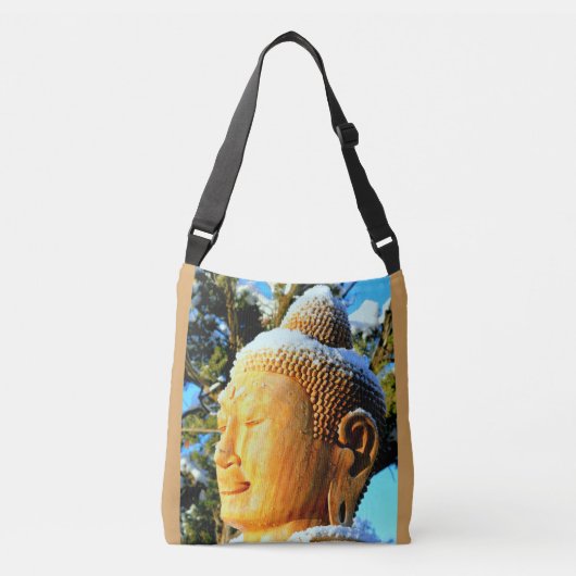 仏をめい想して仏に直面して下さい クロスボディバッグ (正面)