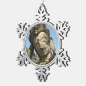 仏を倒す…Nong Khai, Isan,タイ スノーフレークピューターオーナメント (右)