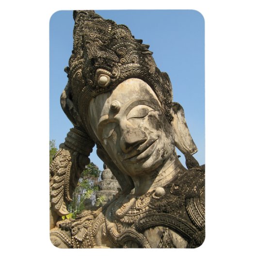 仏を倒す…Nong Khai, Isan,タイ マグネット (縦)