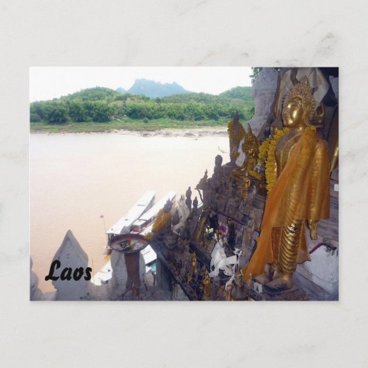 仏を口にする ポストカード (正面)