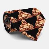 仏を笑わせるRiyah李のデザイン ネクタイ (ロール)