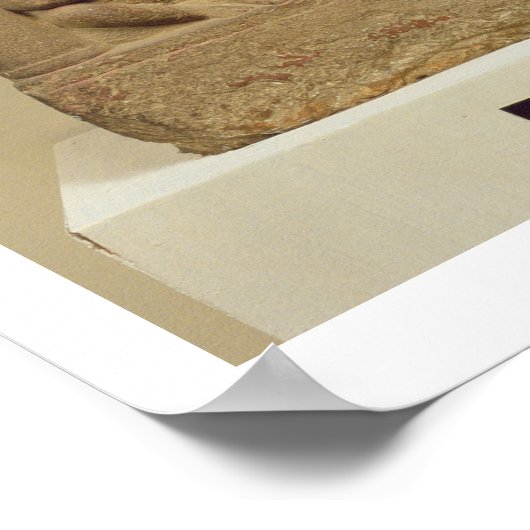 仏を説法する姿勢で彫ること ポスター (角)