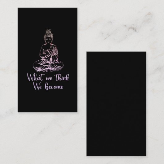 仏カラフル仏感動的引用文 名刺 (正面/裏面)