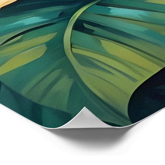 仏カラフル鮮やかピクセル美術 ポスター (角)