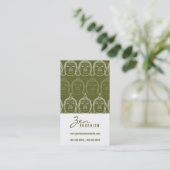 仏スピリチュアルモダン禅の宗教プロファイルカード 名刺 (スタンド正面)