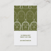 仏スピリチュアルモダン禅の宗教プロファイルカード 名刺 (裏面)