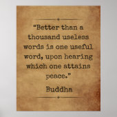 仏スピリチュアル感動的引用文 ポスター (正面)