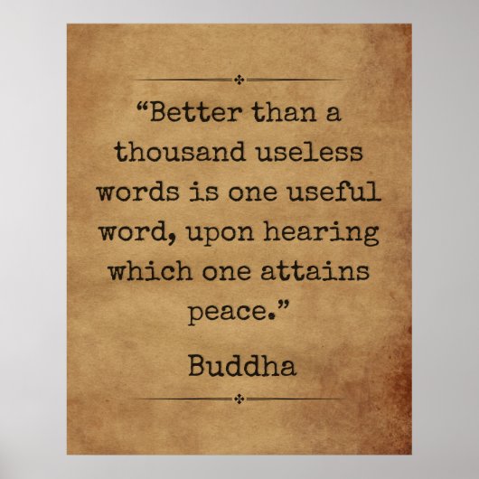 仏スピリチュアル感動的引用文 ポスター (正面)