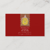 仏ドポップ・アートのット東洋アモダンジア禅スタイリッシュ 名刺 (裏面)