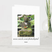 仏バリ島 カード (裏面)