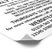 仏モダンはっきりした教グル広告ープ ポスター (角)