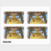 仏中国の仏 長方形シール (シート)