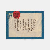 仏今日#9居心地の良い仏 フリースブランケット (正面(横))