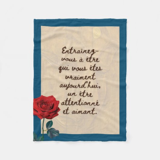 仏今日#9居心地の良い仏 フリースブランケット (正面)