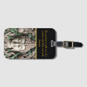 仏像にが飾ら離れれた。生成AI ラゲッジタグ (正面横)