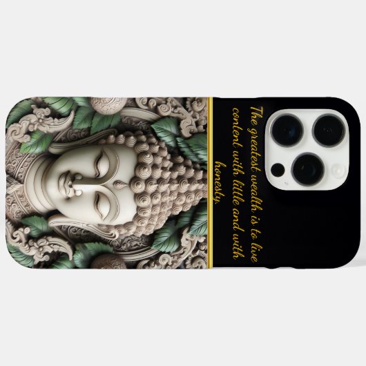 仏像にが飾ら離れれた。生成AI Case-Mate iPhoneケース (裏面 (横))