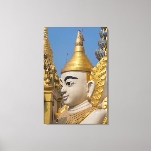 仏像のプロフィール キャンバスプリント (正面)