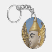 仏像のプロフィール キーホルダー (正面左)