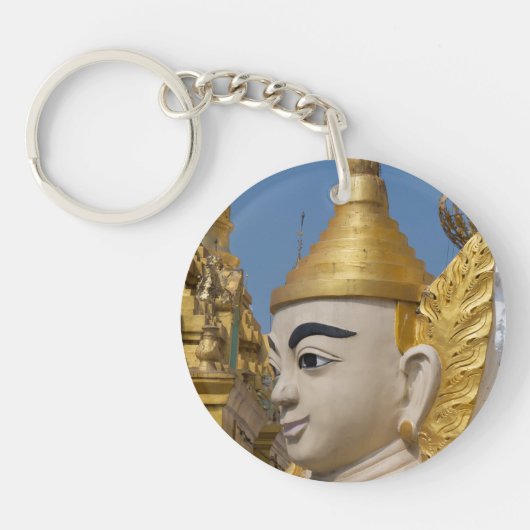 仏像のプロフィール キーホルダー (正面)