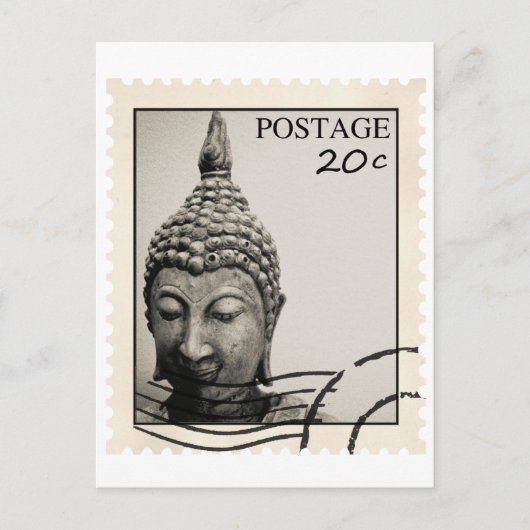 仏像の切手デザイン ポストカード (正面)