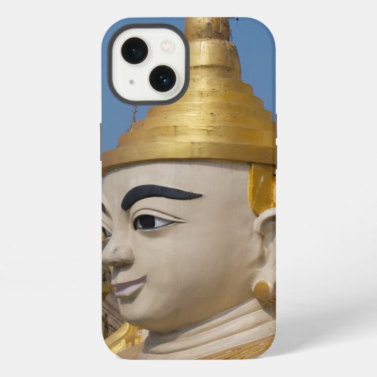仏像の輪郭 iPhoneケース (裏面)