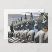 仏像葉書の列 ポストカード (正面/裏面)