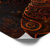 仏像、スピリチュアル瞑想ポスター ポスター (角)