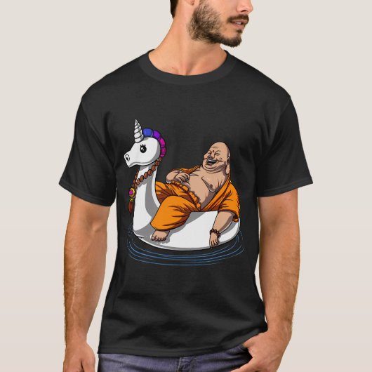 仏像+ユニコーン+フロート Tシャツ (正面)