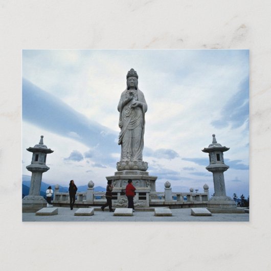 仏像、中山寺 ポストカード (正面)