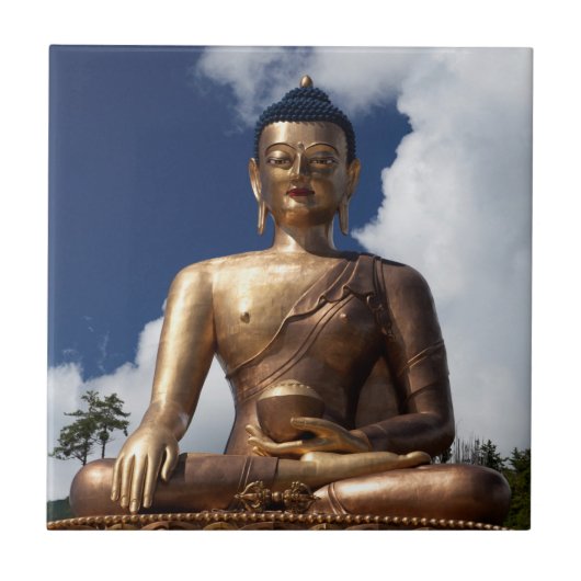 仏像 座禅像 タイル (正面)