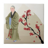 仏僧の陶器タイル タイル (正面)