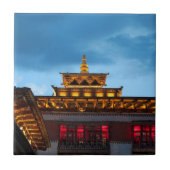 仏堂屋根 タイル (正面)