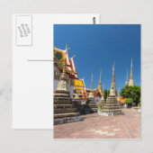 仏塔, ワット・ポー, バンコク, タイ ポストカード (正面/裏面)