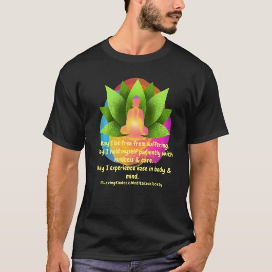 仏壇愛する親切心メタ賛美の祈り Tシャツ (正面)