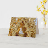 仏寺グリーティングカード カード (黄色い花)