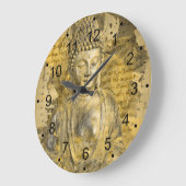 仏尊なる真理 ラージ壁時計 (傾斜)