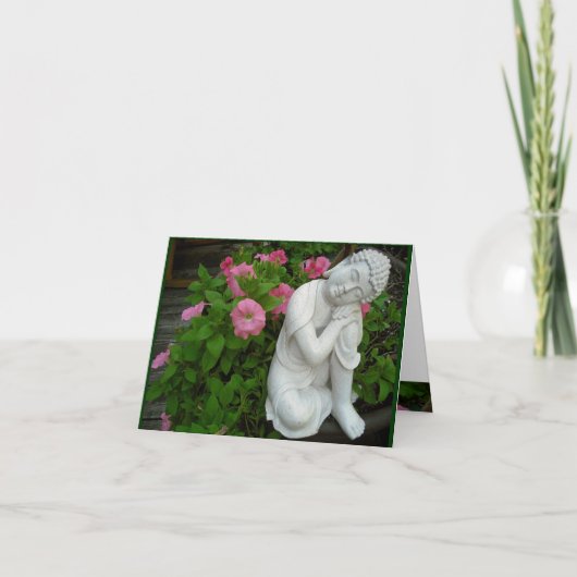 仏平和な空白のなカード カード (正面)