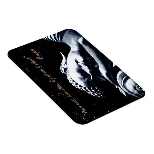 仏引用文と心遣い/眠る仏 マグネット (右側)