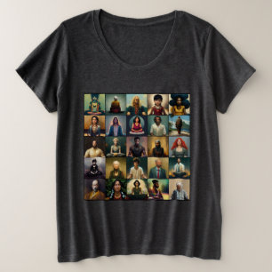 仏引用文めい想：不注意ではない プラスサイズTシャツ